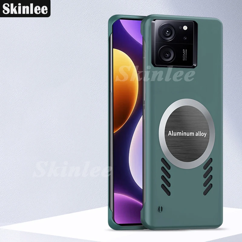 Skinlee For Xiaomi 13T Pro Case Luxury Frameless Heat Dissipation Magnetic Attraction Cover For Xiaomi 13T Back Coque
Skinlee For Xiaomi 13T Pro Case Luxury Frameless Heat Dissipation Magnetic Attraction Cover For Xiaomi 13T Back Coque