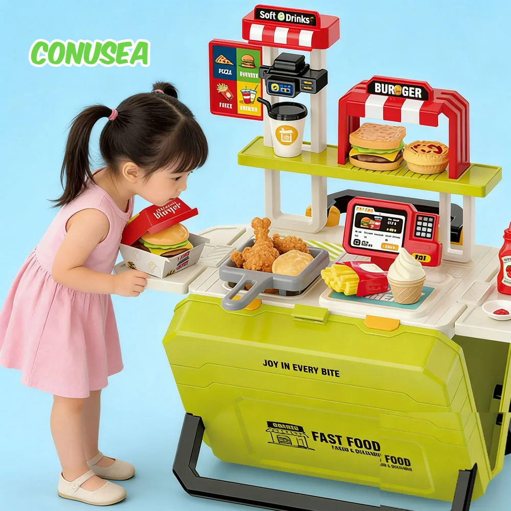 Тележка для барбекю, детский кухонный игровой набор, посуда, барбекю, миниатюрные вещи, чемодан для еды, конфет, ролевые игрушки для девочек и детей
Тележка для барбекю, детский кухонный игровой набор, посуда, барбекю, миниатюрные вещи, чемодан для еды, конфет, ролевые игрушки для девочек и детей