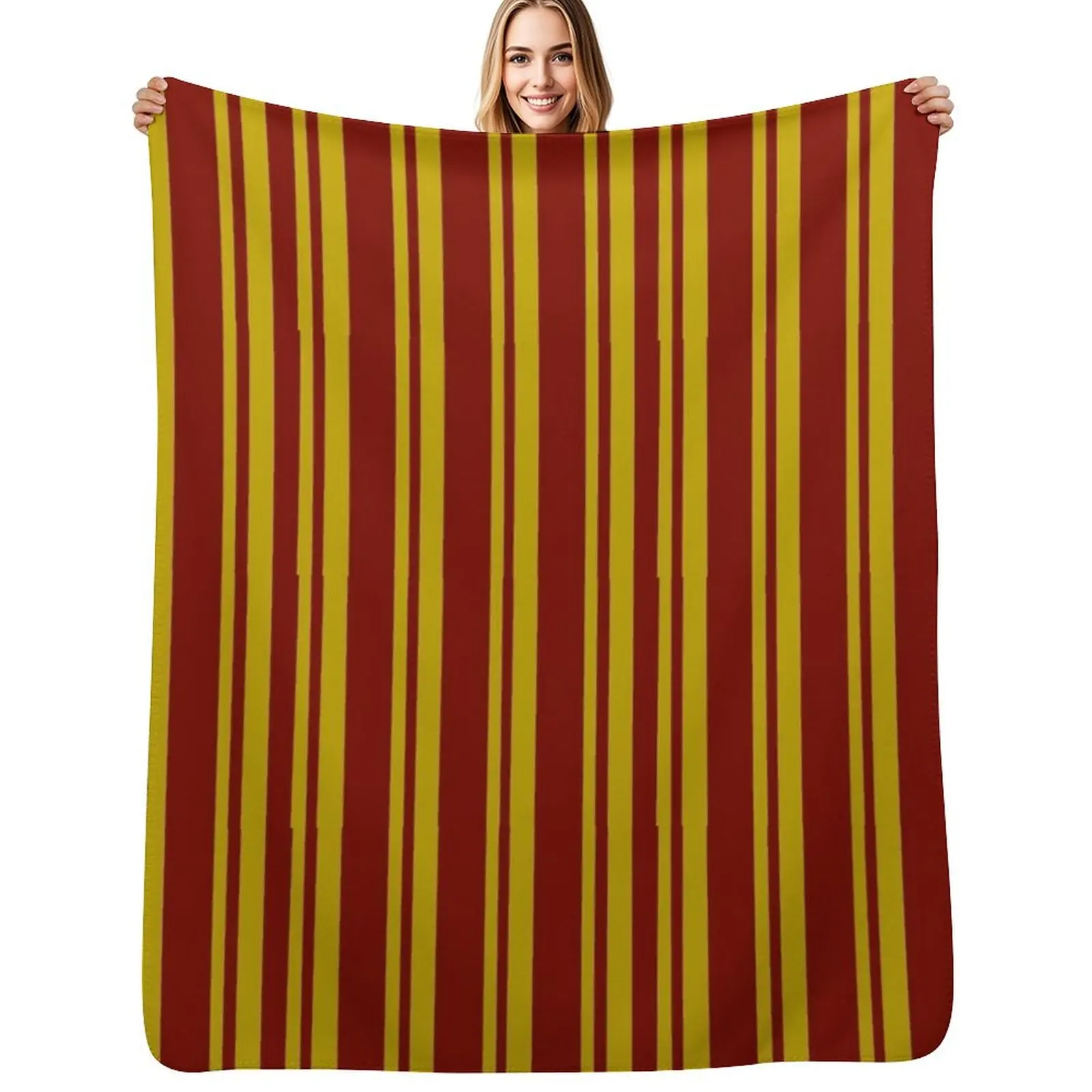 Maroon and gold stripe pattern Throw Blanket Easy Care Comfortable Blanket for Couch
Maroon and gold stripe pattern Throw Blanket Easy Care Comfortable Blanket for Couch