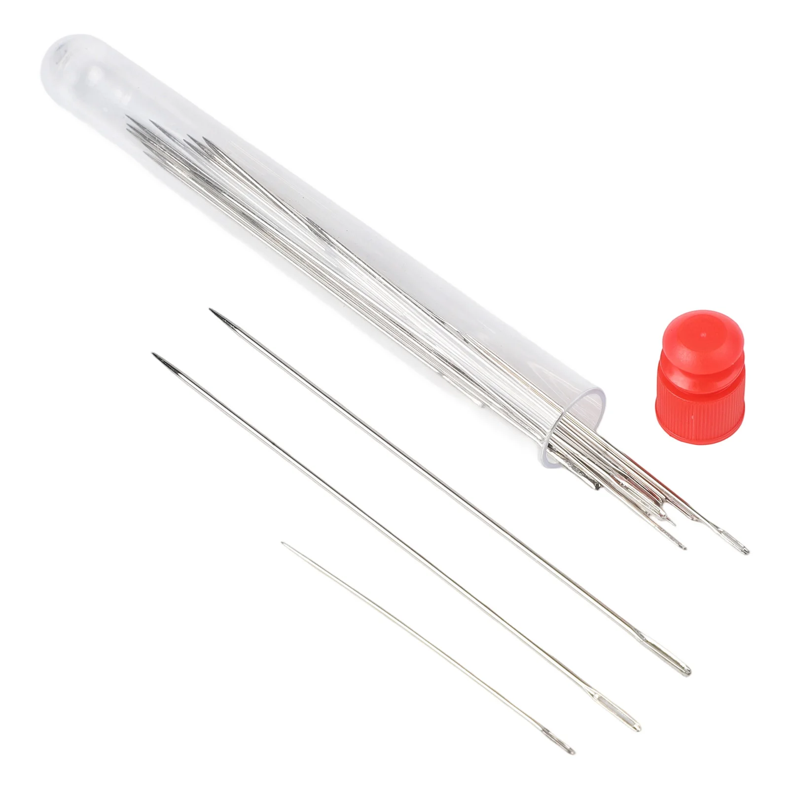 34 Piece Needle Set Hand Sewn for Embroidery and For Crafting Use Featuring Large Eye Needles to Support Multiple Thread Types
34 Piece Needle Set Hand Sewn for Embroidery and For Crafting Use Featuring Large Eye Needles to Support Multiple Thread Types