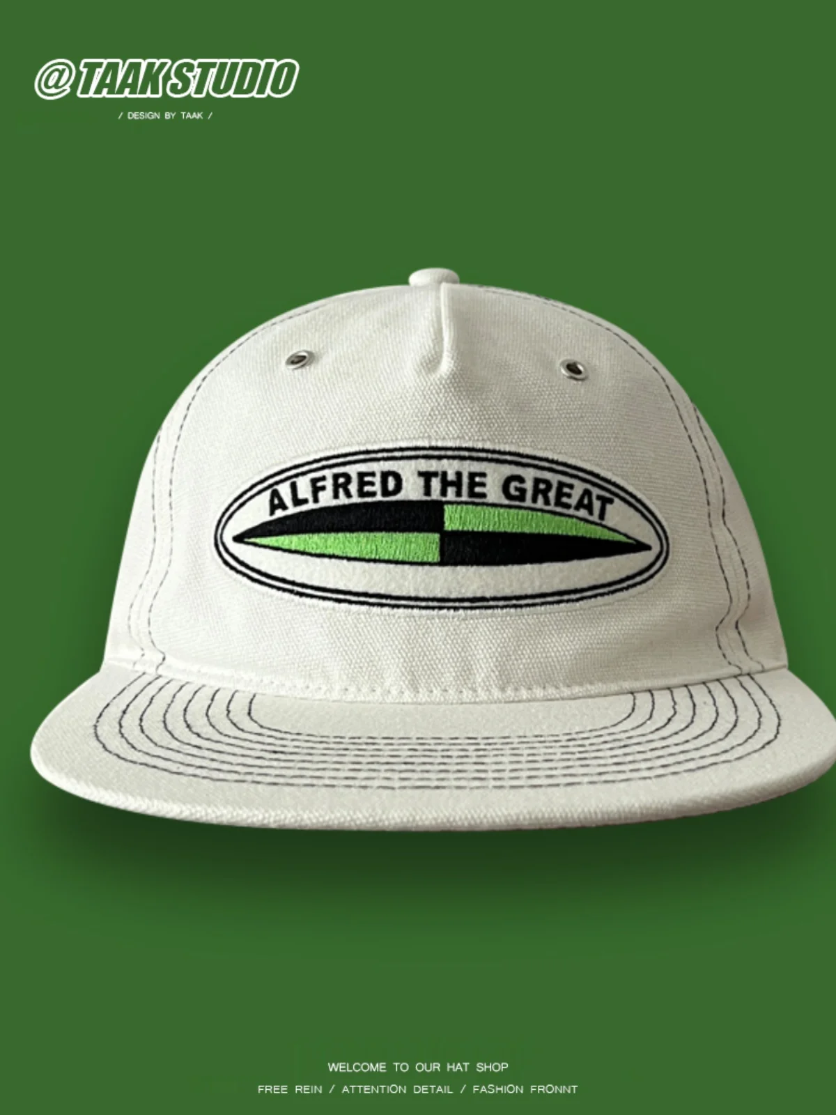 White Flat-Brimmed Cap Women's Summer Face-Looking Baseball Cap Men's Flat Brim Hip Hop Peaked Cap
White Flat-Brimmed Cap Women's Summer Face-Looking Baseball Cap Men's Flat Brim Hip Hop Peaked Cap