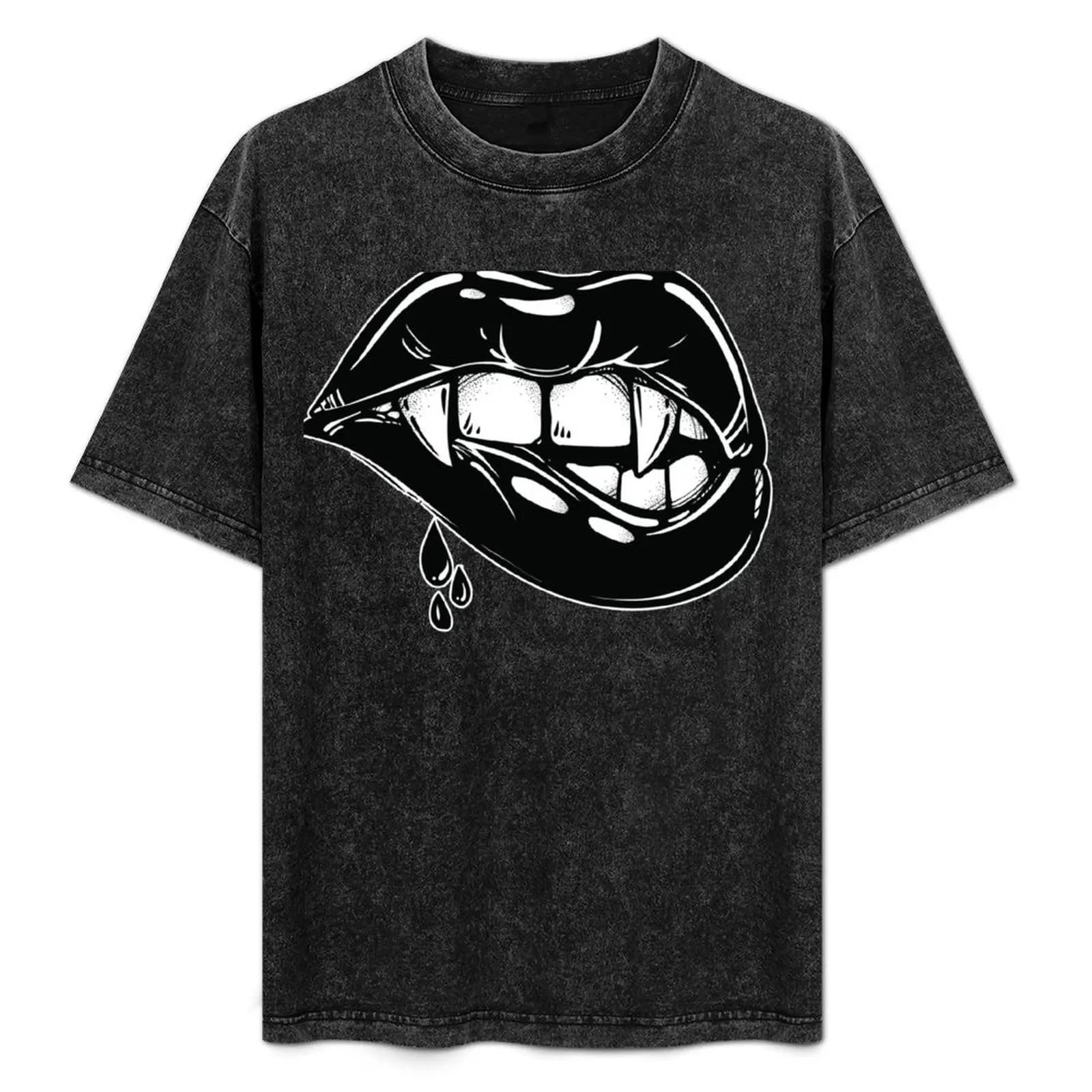 Black Vampire Lips with Blood Dripping T-Shirt Basic Solid Tee for Daily Use
Black Vampire Lips with Blood Dripping T-Shirt Basic Solid Tee for Daily Use
