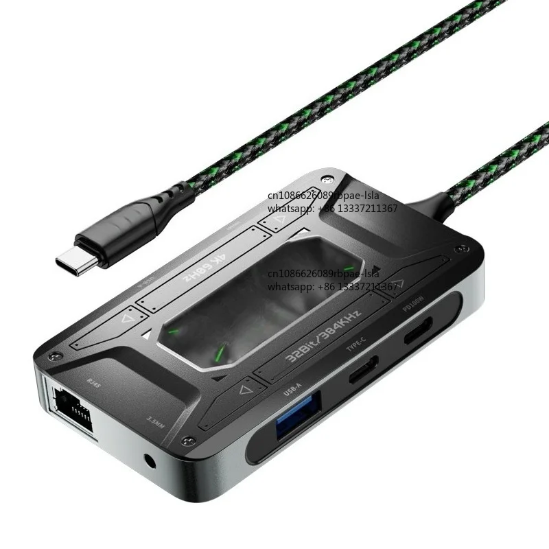 DS7 DS7 PRO Docking Station 100W Fast Charge Type c to 3.5mm High Sampling Rate RJ45 Adapter Ethernet Extension
DS7 DS7 PRO Docking Station 100W Fast Charge Type c to 3.5mm High Sampling Rate RJ45 Adapter Ethernet Extension