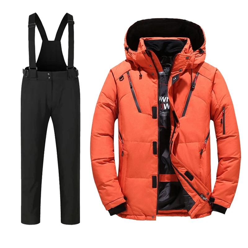 Winter Ski Suit Set Cold Snowboard Wear Men Double Board Skiing Ski Suit Male Windproof Outdoor Skiing Down Jackets And Pants
Winter Ski Suit Set Cold Snowboard Wear Men Double Board Skiing Ski Suit Male Windproof Outdoor Skiing Down Jackets And Pants