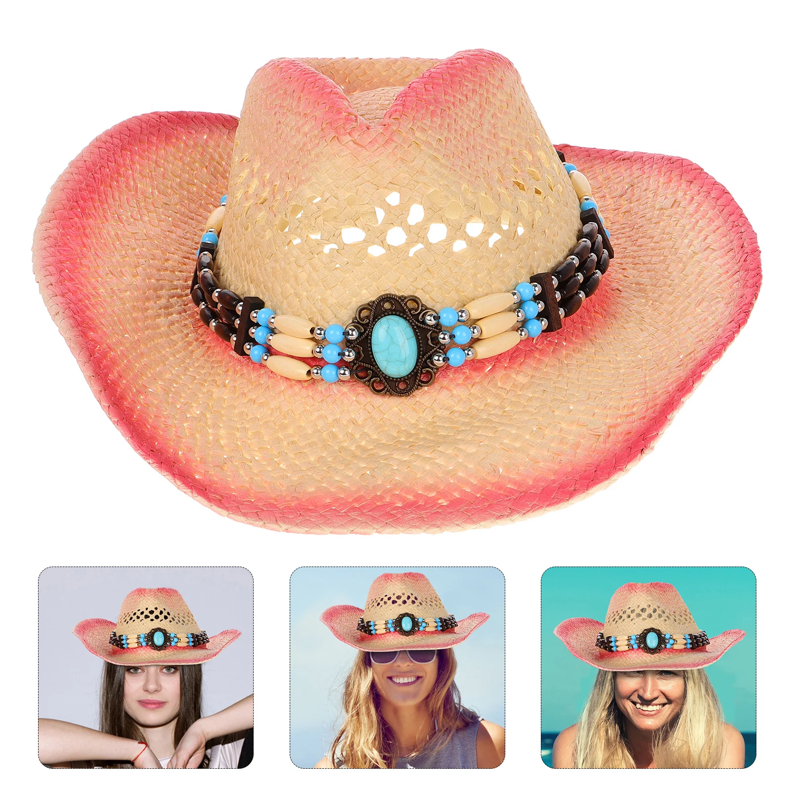 Western Cowboy Straw Hat Unisex Breathable Wide Brim Summer Sun Protection Beach Hiking Travel Outdoor Sunshade Hat
Western Cowboy Straw Hat Unisex Breathable Wide Brim Summer Sun Protection Beach Hiking Travel Outdoor Sunshade Hat