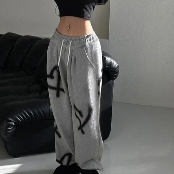 Casual Printed Heart Pattern Men's Dstring Waist Trousers High Waist Straight Leg Neutral Sle Faionable Casual Pants
Casual Printed Heart Pattern Men's Dstring Waist Trousers High Waist Straight Leg Neutral Sle Faionable Casual Pants