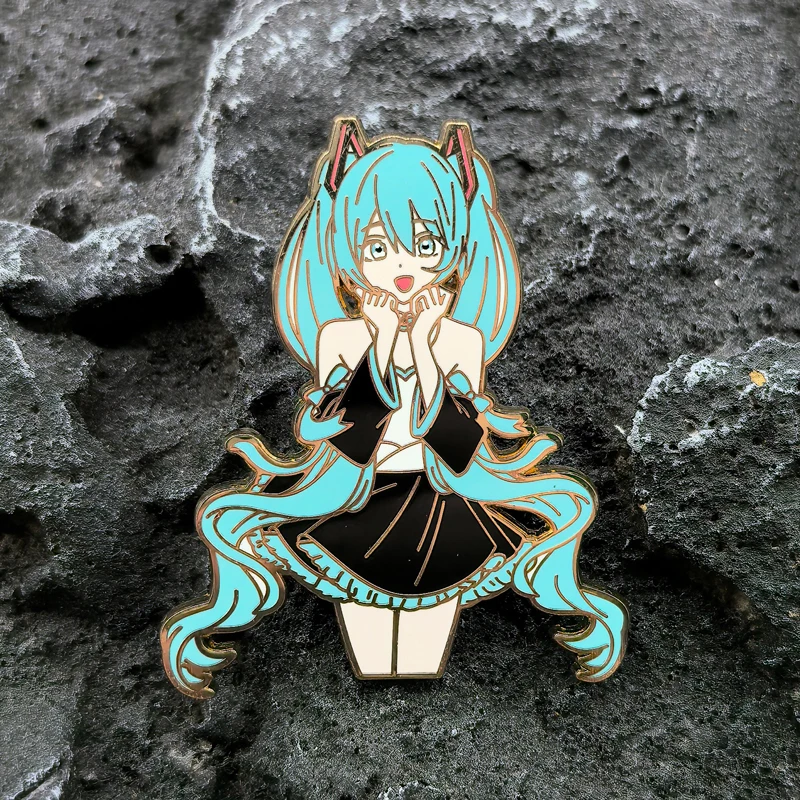 Hatsune Miku Animation Peripheral Metal Badges Imitation Enamel Cartoon Brooch Japanese Animation Cute Accessories Badges pins
Hatsune Miku Animation Peripheral Metal Badges Imitation Enamel Cartoon Brooch Japanese Animation Cute Accessories Badges pins