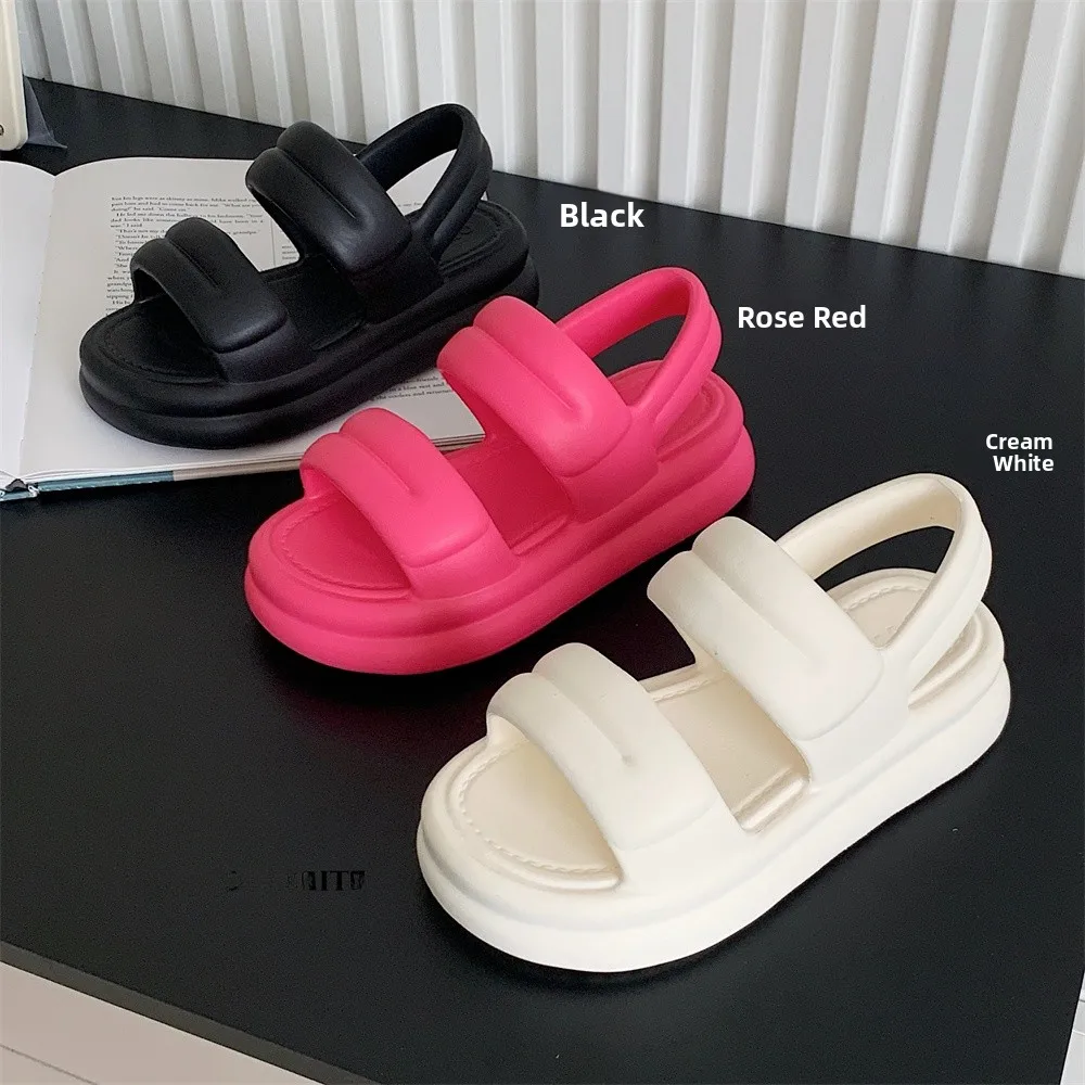 Korean Style Thick Heel Sandals Women's Summer Fashion Street Style Double Strap Beach Shoes Comfortable Flat Bottom EVA
Korean Style Thick Heel Sandals Women's Summer Fashion Street Style Double Strap Beach Shoes Comfortable Flat Bottom EVA