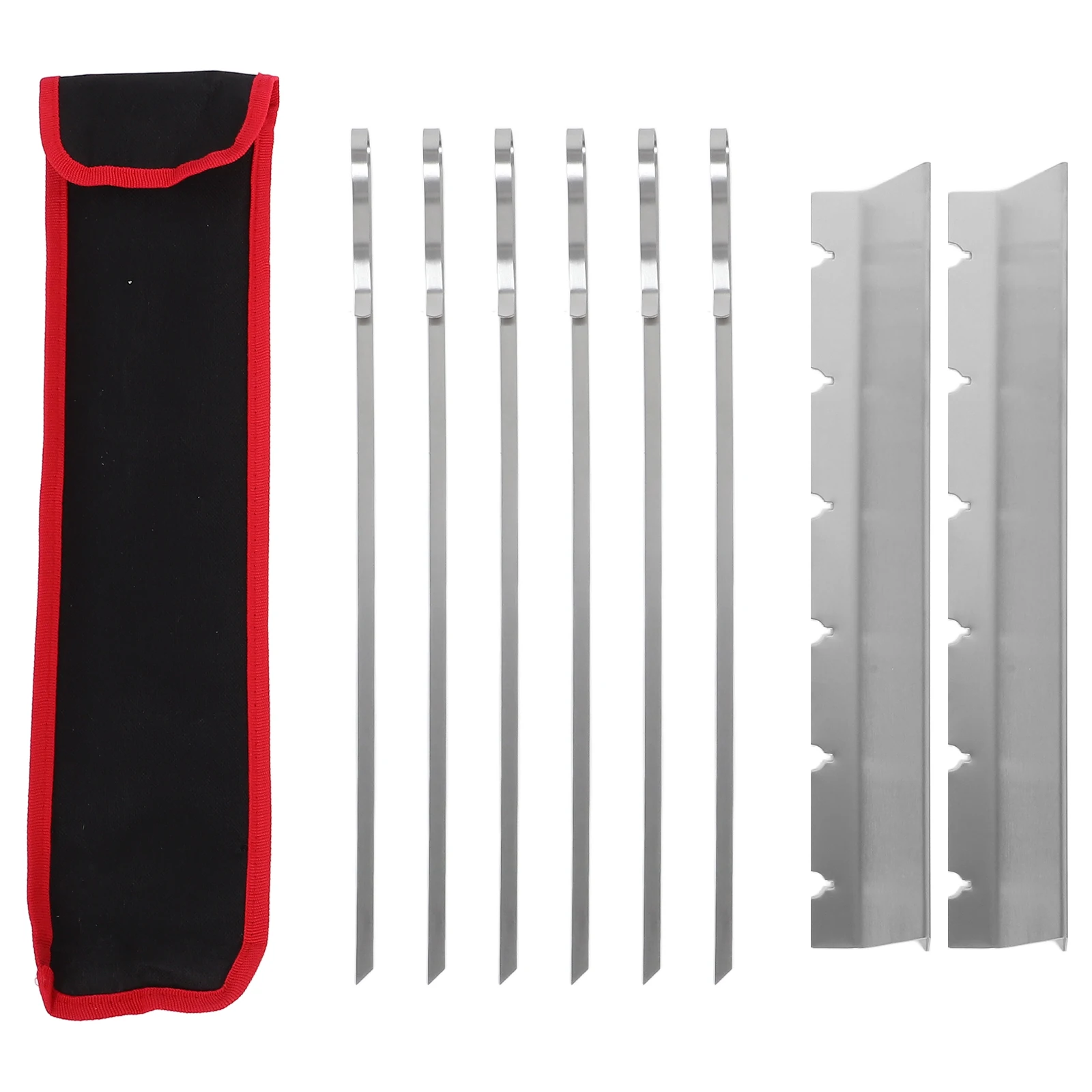 Barbecue Skewer Set Metal Kabob Sticks for Grilling BBQ Party Camping Picnic Reusable Stainless Steel Meat Skewers Lightweight
Barbecue Skewer Set Metal Kabob Sticks for Grilling BBQ Party Camping Picnic Reusable Stainless Steel Meat Skewers Lightweight