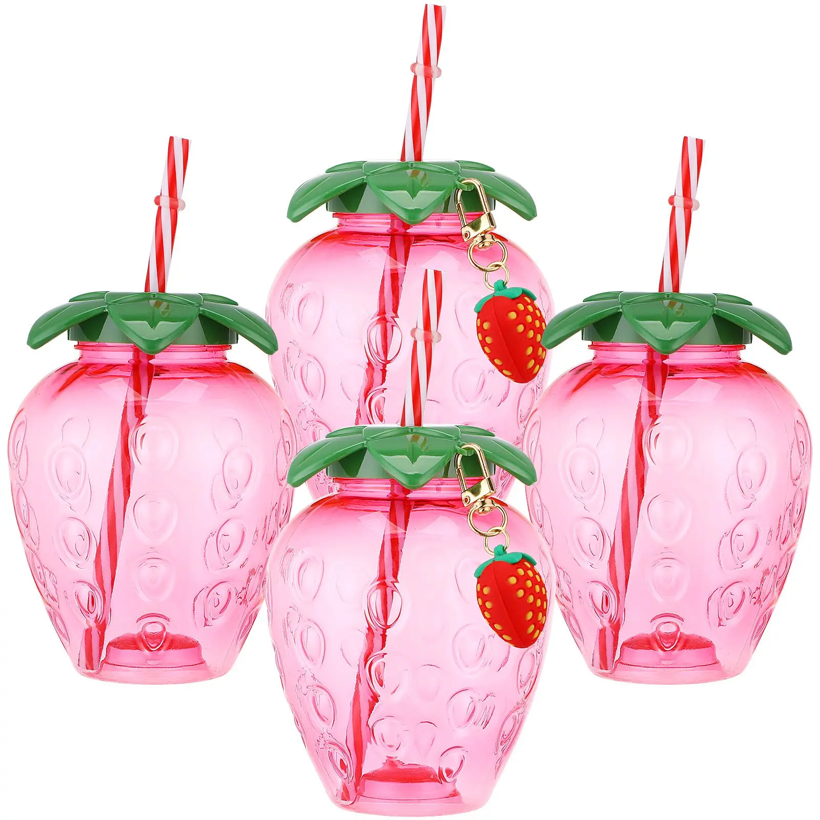4Pcs Strawberry Shaped Sippy Cups for Milk Tea Party Favors Tropical Drinking Cup Strawberries Cute Portable Glass
4Pcs Strawberry Shaped Sippy Cups for Milk Tea Party Favors Tropical Drinking Cup Strawberries Cute Portable Glass