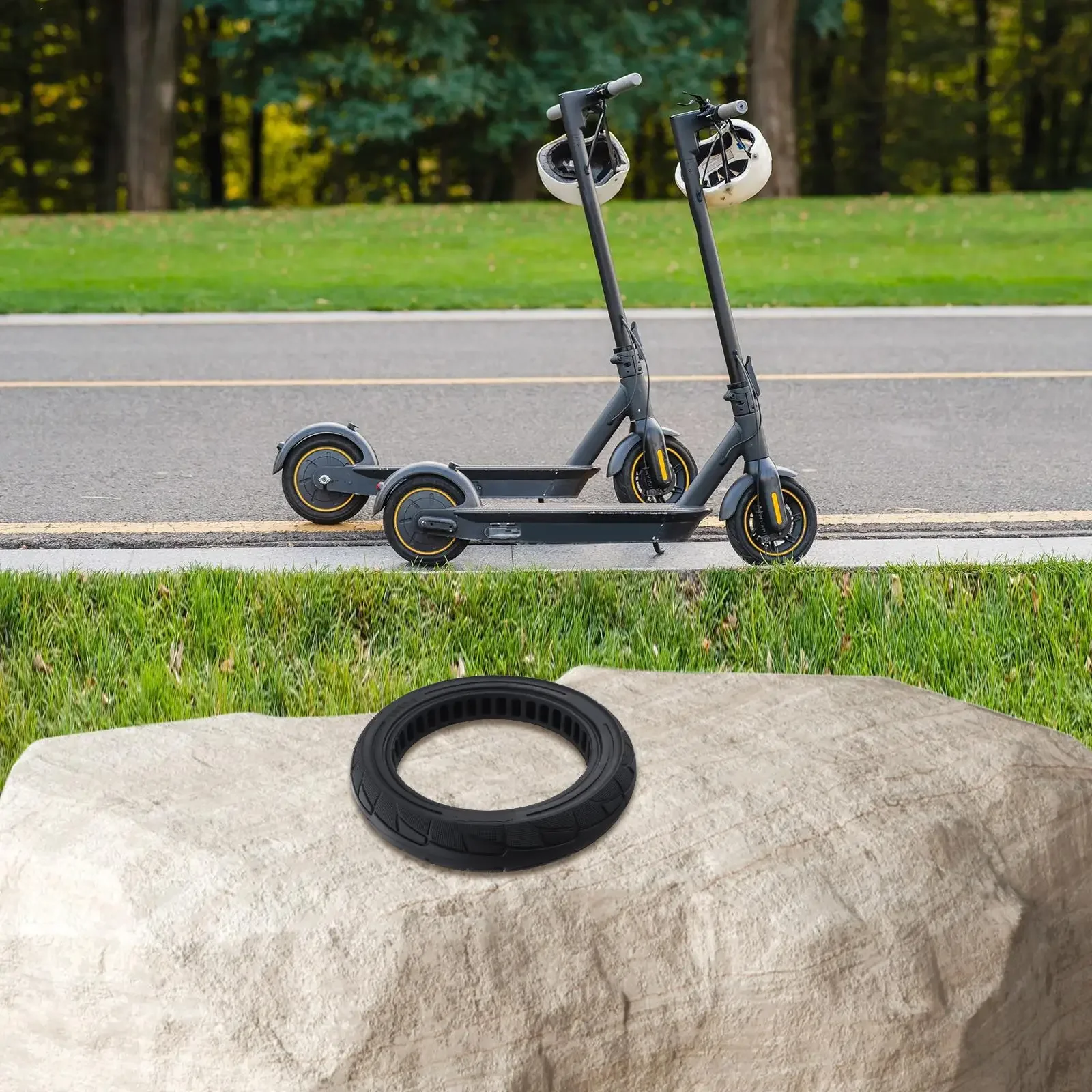 330*62.5mm 14 Inch Solid Tyre Weighs Approximately 1850g Compatible With Various Models Designed For Easy Installation
330*62.5mm 14 Inch Solid Tyre Weighs Approximately 1850g Compatible With Various Models Designed For Easy Installation