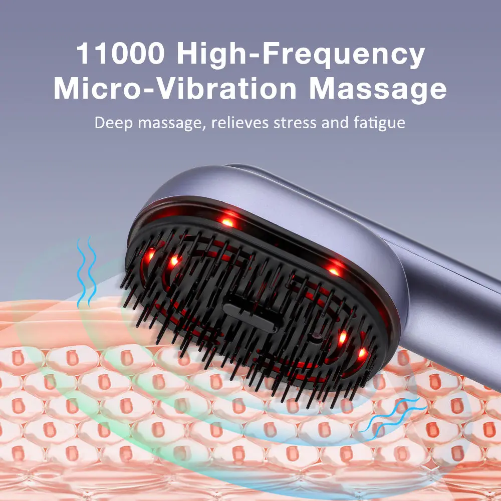 Phototherapy Hair Regrowth Brush Scalp Vibration Massage Comb for Head Hair Follicle Repairing Essential Oil Hair Care Comb
Phototherapy Hair Regrowth Brush Scalp Vibration Massage Comb for Head Hair Follicle Repairing Essential Oil Hair Care Comb