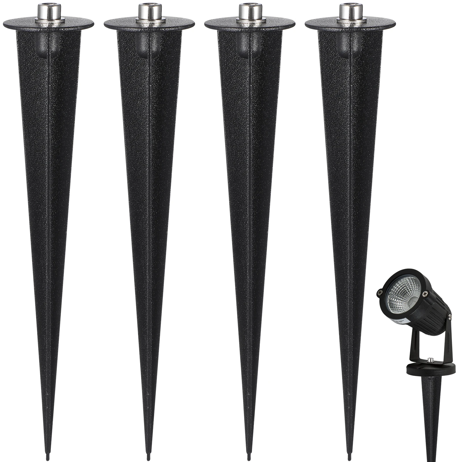 8pcs Solar Lights Ground Stakes Black Replacement Garden Lamp Spikes Aluminum Outdoor Durable Waterproof Wear Resistant
8pcs Solar Lights Ground Stakes Black Replacement Garden Lamp Spikes Aluminum Outdoor Durable Waterproof Wear Resistant