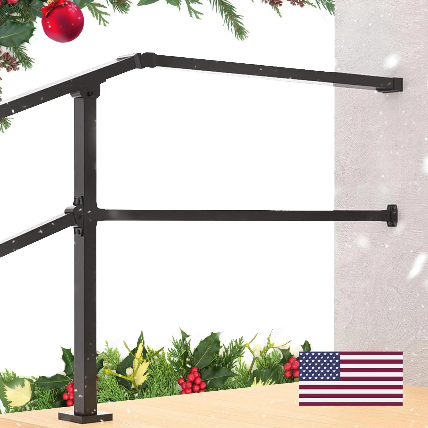 Fence & Rail Hand Rails for Outdoor Steps Extension, 4ft Rectangular Handrail Extension to Wall, Handrails for Step Landings
Fence & Rail Hand Rails for Outdoor Steps Extension, 4ft Rectangular Handrail Extension to Wall, Handrails for Step Landings