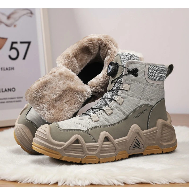 Autumn and Winter Color-blocked Flat Heel Lace-up with Fleece Warm Anti-slip High-quality Plus-size Fashionable Snow Boots
Autumn and Winter Color-blocked Flat Heel Lace-up with Fleece Warm Anti-slip High-quality Plus-size Fashionable Snow Boots