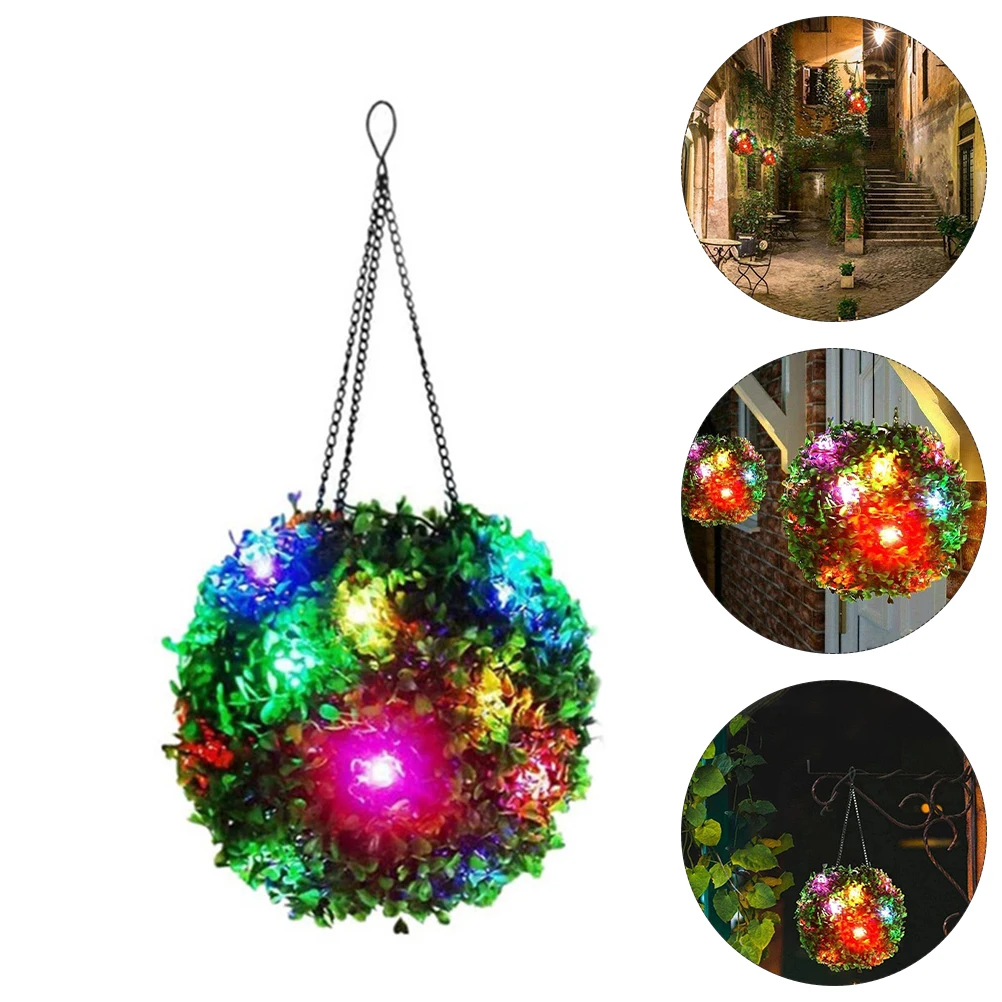 Solar Grass Ball Light 40x15x15cm Outdoor Garden Hanging LED Lantern Warm White Colorful Solar Powered Topiary Balls for Patio 
Solar Grass Ball Light 40x15x15cm Outdoor Garden Hanging LED Lantern Warm White Colorful Solar Powered Topiary Balls for Patio