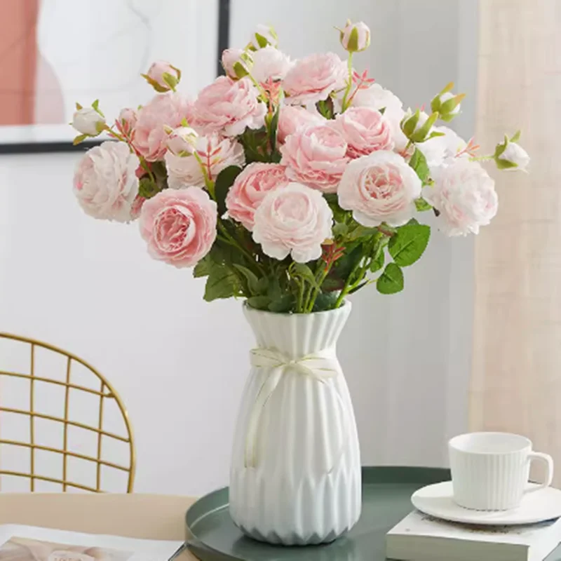 Beautiful flowers bouquet European Style 3Heads Artificial Peony Flower Bouquet for Home Garden Living Room Decoration Wedding
Beautiful flowers bouquet European Style 3Heads Artificial Peony Flower Bouquet for Home Garden Living Room Decoration Wedding
