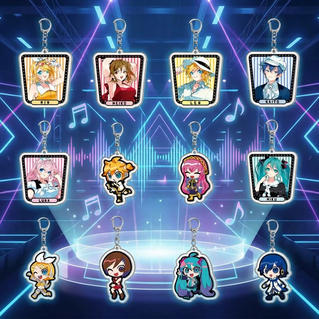 Hatsune Miku Acrylic Double Sided Keychain Kagamine Rin Len Backpack Charm Anime Collectible Gift for Fans Cute Anime
Hatsune Miku Acrylic Double Sided Keychain Kagamine Rin Len Backpack Charm Anime Collectible Gift for Fans Cute Anime