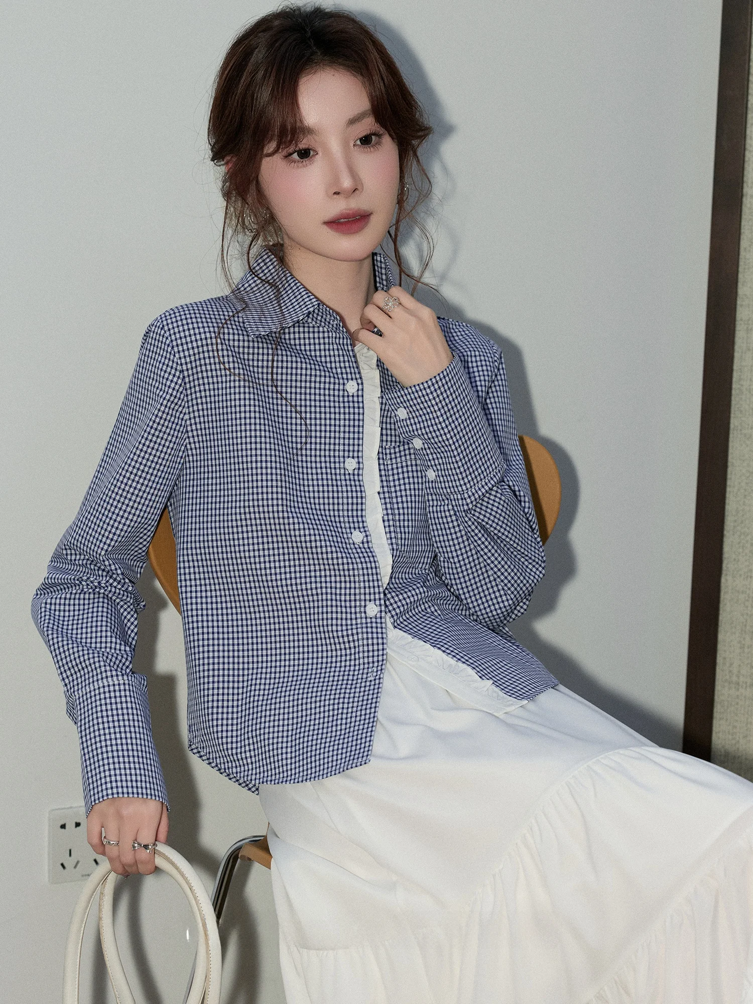 Blue Plaid Long Sleeve Shirt Women's Vintage College Style Spring New Fashionable Versatile Collared Top Skin-friendly Breath...
Blue Plaid Long Sleeve Shirt Women's Vintage College Style Spring New Fashionable Versatile Collared Top Skin-friendly Breath...