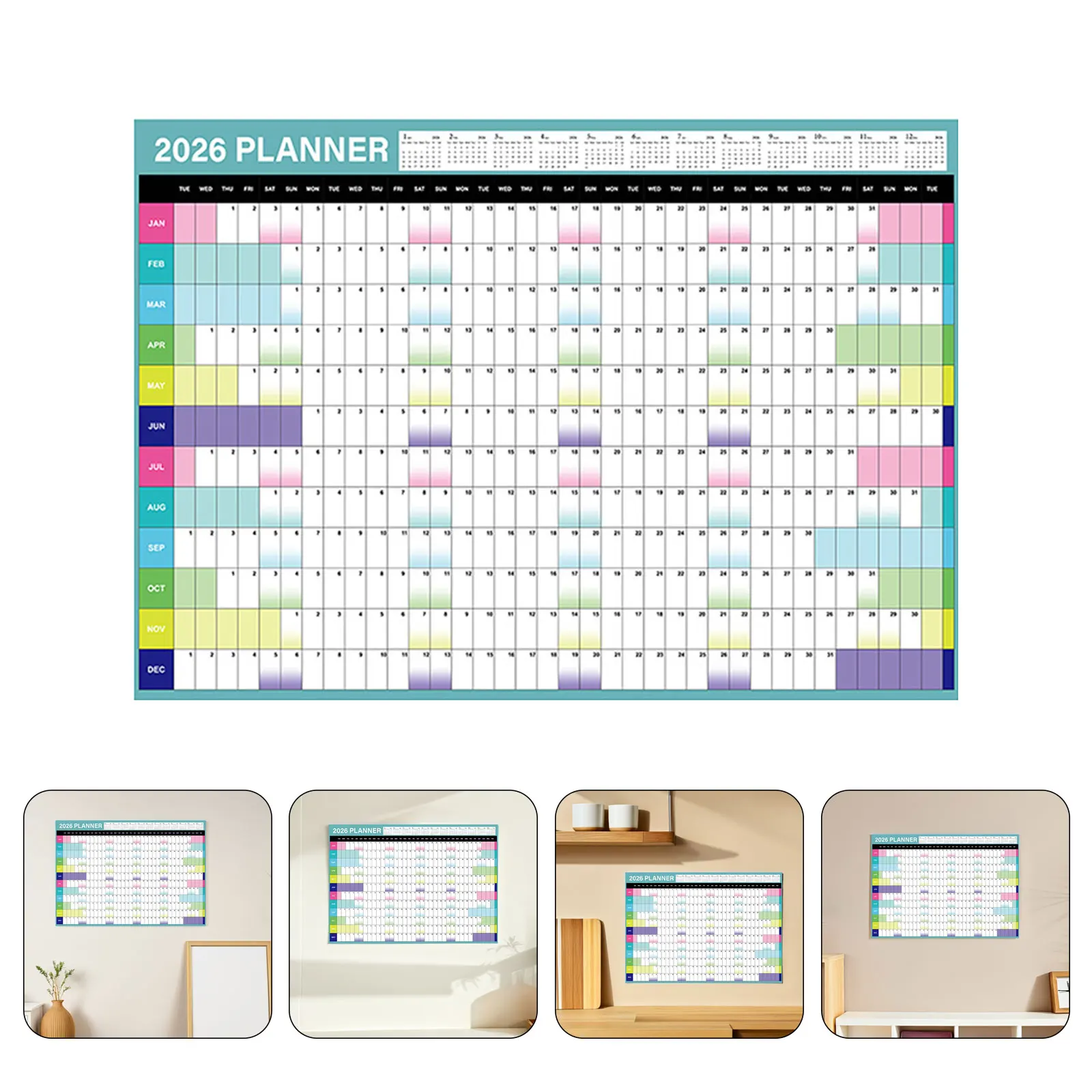 2026 Large 12-Month Paper Planner Big Print Yearly For Office Home Family Organizer Jumbo Wall Hard Paper Design Simple Monthly
2026 Large 12-Month Paper Planner Big Print Yearly For Office Home Family Organizer Jumbo Wall Hard Paper Design Simple Monthly