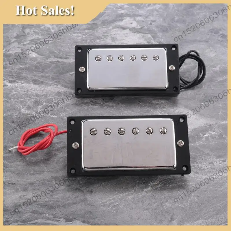 -HOPE Humbucker Double Coil Pickups Neck And Bridge Compatible With LP Style Electric Guitar For Guitar Parts Replacement Set
-HOPE Humbucker Double Coil Pickups Neck And Bridge Compatible With LP Style Electric Guitar For Guitar Parts Replacement Set