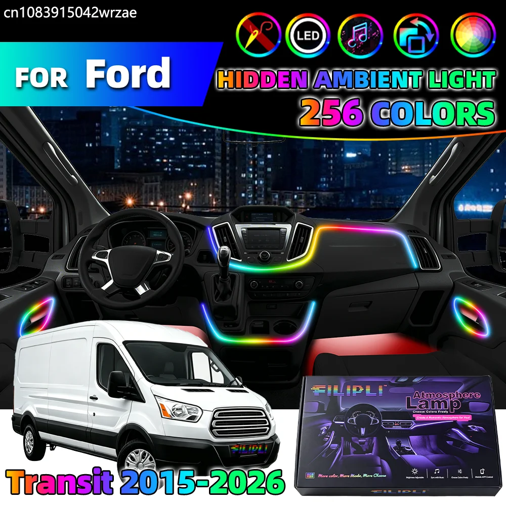 14 in 1 For Ford Transit 2015-2026 Years Car Interior Ambient Lights Strips Breathing Lighting Kit App Control Auto LED strips
14 in 1 For Ford Transit 2015-2026 Years Car Interior Ambient Lights Strips Breathing Lighting Kit App Control Auto LED strips