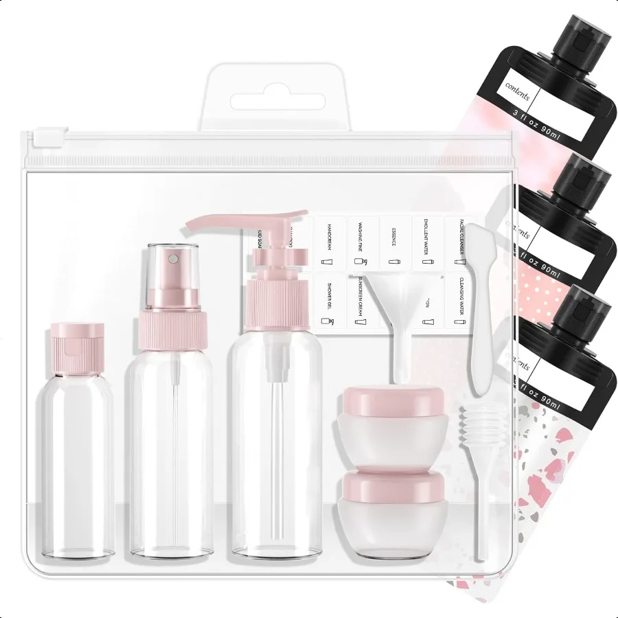 Travel Bottles Containers for ToiletriesTravel Bottles Set for Toiletries TSA Approved Leakproof Travel Size Containers Jars Su
Travel Bottles Containers for ToiletriesTravel Bottles Set for Toiletries TSA Approved Leakproof Travel Size Containers Jars Su