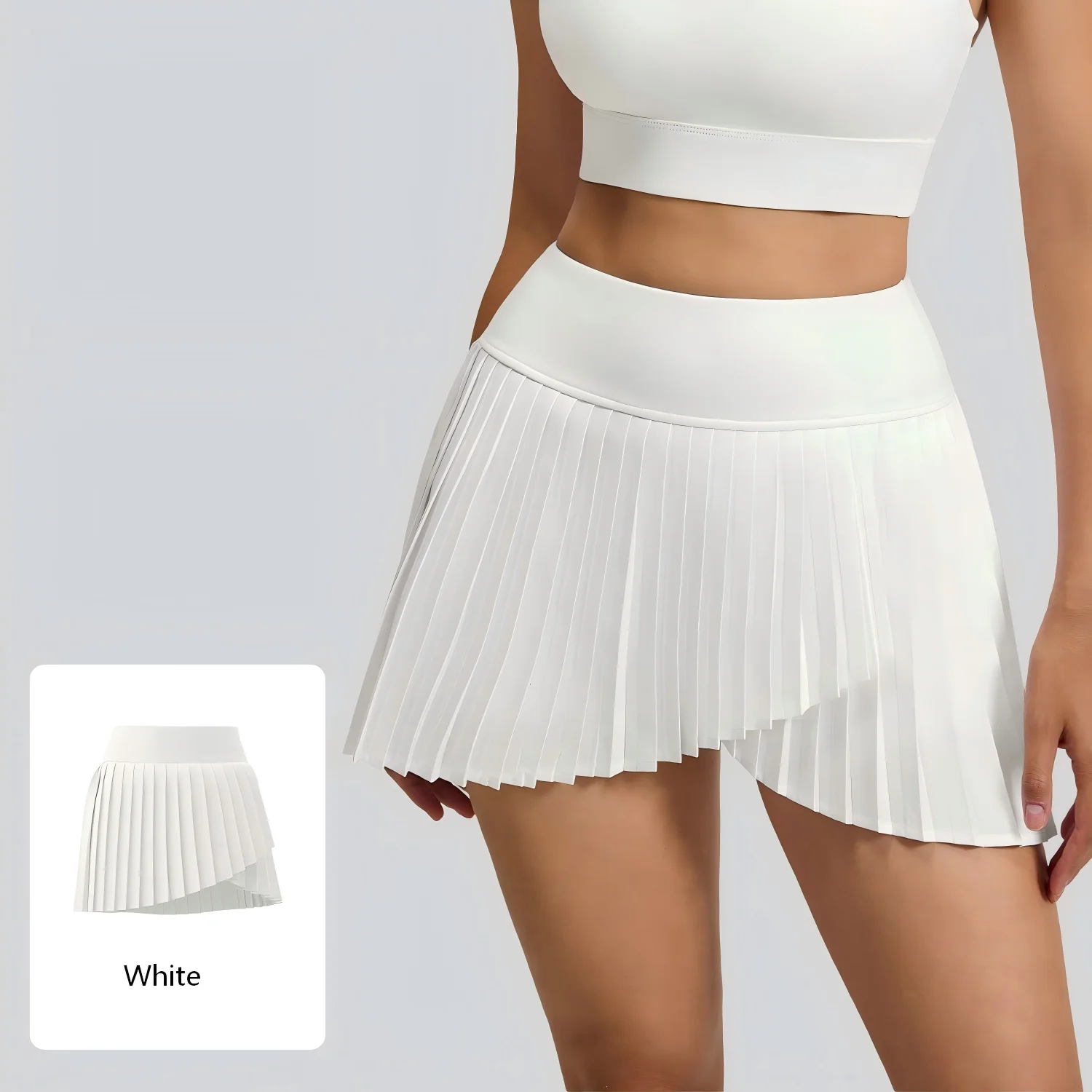 2026 Lady Summer New Trendy Pleated Short Skirt Fake Two-Piece Frayed Sport Shorts Anti-Glare Fitness Yoga Skirt
2026 Lady Summer New Trendy Pleated Short Skirt Fake Two-Piece Frayed Sport Shorts Anti-Glare Fitness Yoga Skirt