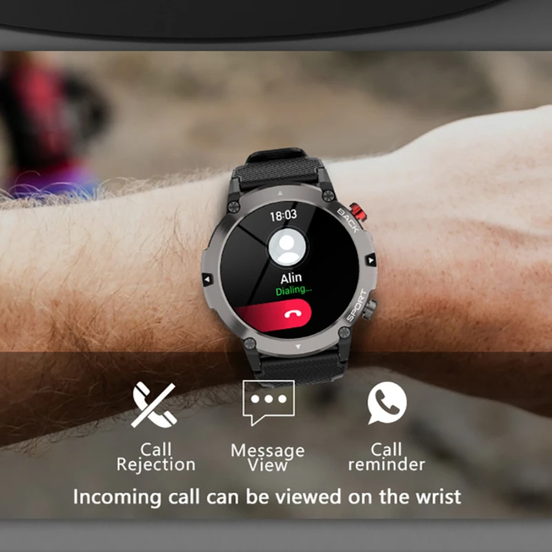 Military C21 Smart Watch Men Bluetooth Call Fitness Tracker 5ATM Waterproof Sport Wrist Smartwatch for Android Phone 2023
Military C21 Smart Watch Men Bluetooth Call Fitness Tracker 5ATM Waterproof Sport Wrist Smartwatch for Android Phone 2023