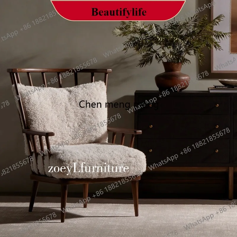 N178 New designer solid wood sofa chair hotel leisure chair Nordic living room medieval single chair
N178 New designer solid wood sofa chair hotel leisure chair Nordic living room medieval single chair