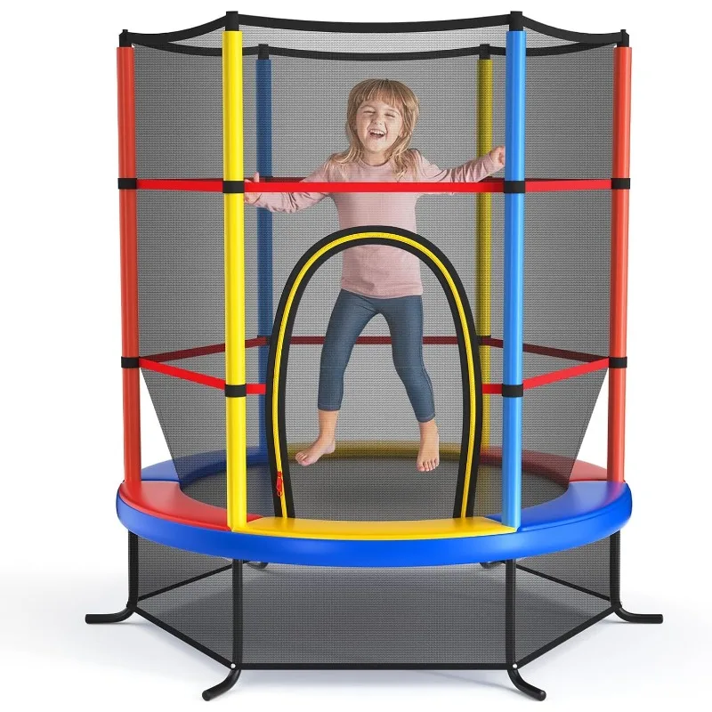Goplus 55" Trampoline for Kids, 4.6 FT Mini Toddler With Enclosure Net, Safety Pad, No-Gap Design, Indoor Outdoor Recreational
Goplus 55" Trampoline for Kids, 4.6 FT Mini Toddler With Enclosure Net, Safety Pad, No-Gap Design, Indoor Outdoor Recreational