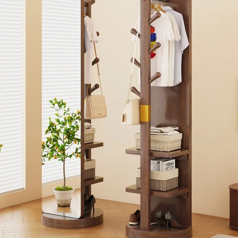 Household full-body mirror Bedroom floor mirror Movable rotating hanger
Household full-body mirror Bedroom floor mirror Movable rotating hanger