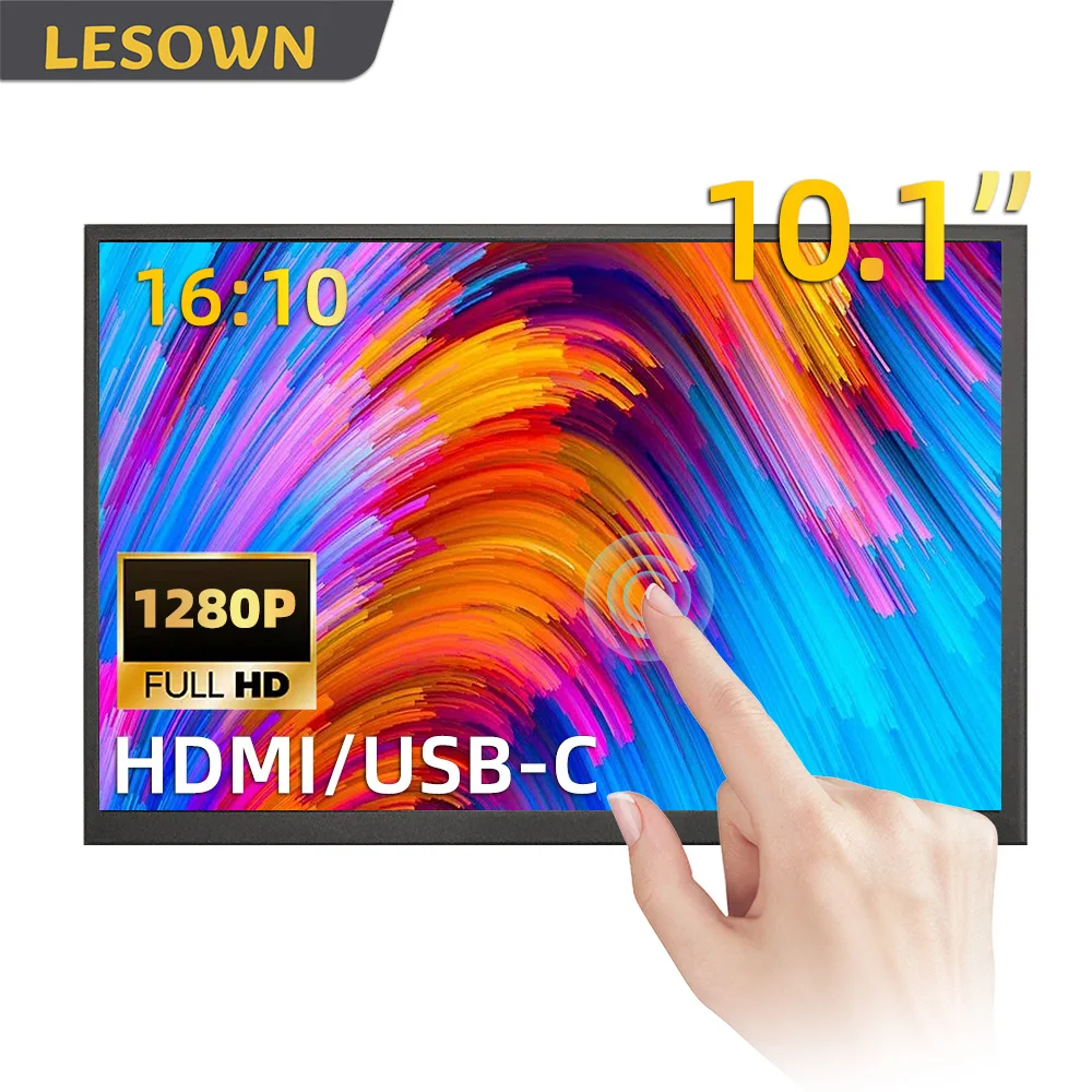 Мини-монитор LESOWN 10.1 дюйма, 1280x800 IPS LCD, дополнительный внешний экран USB-C, монитор для камеры и видео, для ноутбука
Мини-монитор LESOWN 10.1 дюйма, 1280x800 IPS LCD, дополнительный внешний экран USB-C, монитор для камеры и видео, для ноутбука