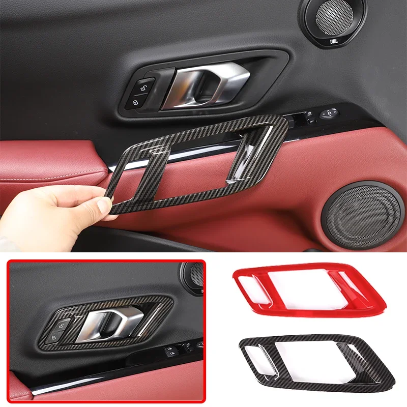 Car Styling ABS Carbon Fiber For Toyota Supra GR MK5 A90 2019-2022 Door Inner Door Bowl Handle Frame Stickers Interior Accessory
Car Styling ABS Carbon Fiber For Toyota Supra GR MK5 A90 2019-2022 Door Inner Door Bowl Handle Frame Stickers Interior Accessory