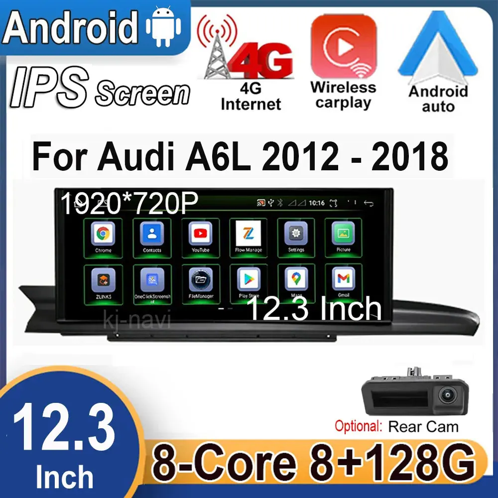12.3" Wireless Carplay For Audi A6 A6L A7 2012 - 2019 Android 14 Car Player Multimedia Radio Stereo Video GPS Navigation
12.3" Wireless Carplay For Audi A6 A6L A7 2012 - 2019 Android 14 Car Player Multimedia Radio Stereo Video GPS Navigation