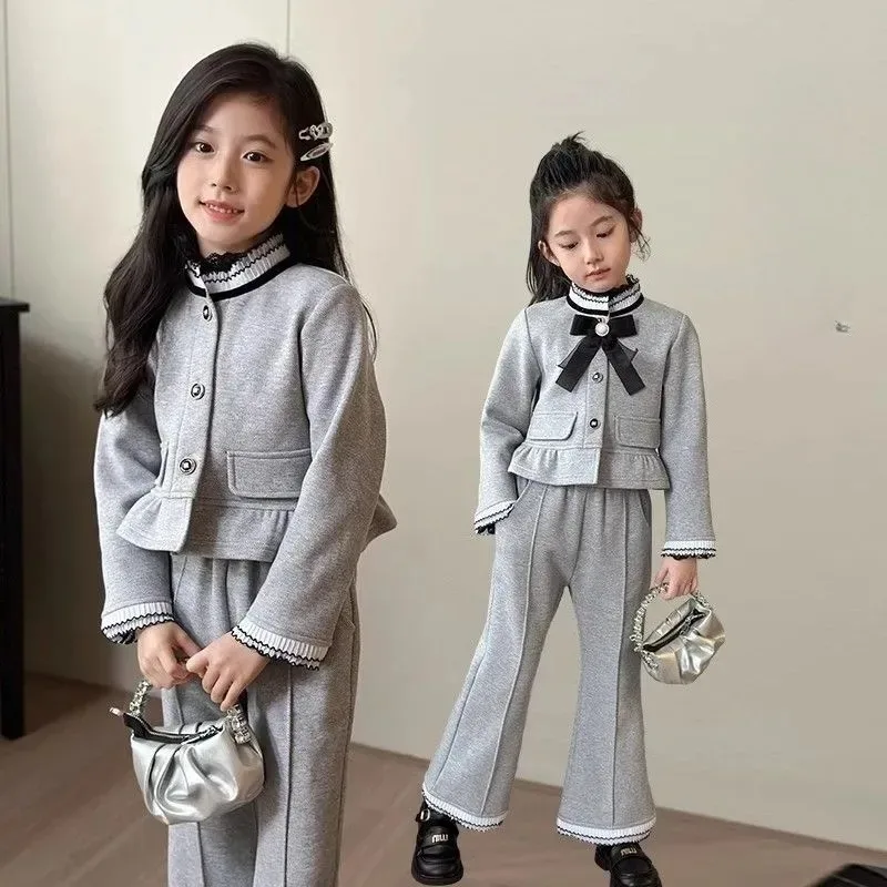 Princ Sle Two-Piece Set for Girls Faionable Ladylike Spring Autumn Clothing Ensemble Kids Medium to Large Sizes
Princ Sle Two-Piece Set for Girls Faionable Ladylike Spring Autumn Clothing Ensemble Kids Medium to Large Sizes