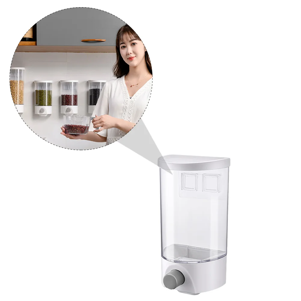 1 pc Wall Mounted Storage Jar ABS Coarse Cereal Container Organizer Dry Food Transparent Sealed Dustproof Easy Installation
1 pc Wall Mounted Storage Jar ABS Coarse Cereal Container Organizer Dry Food Transparent Sealed Dustproof Easy Installation