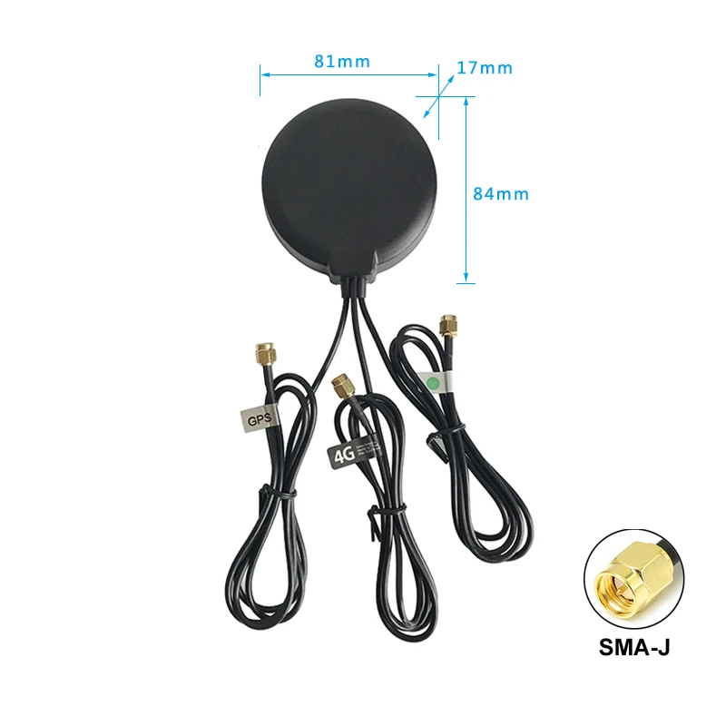 4G + WiFi + GPS Antenna GSM LTE 2.4G Three In One Combined Antenna SMA male Outdoor Waterproof High Gain Antenna 1m 3m
4G + WiFi + GPS Antenna GSM LTE 2.4G Three In One Combined Antenna SMA male Outdoor Waterproof High Gain Antenna 1m 3m