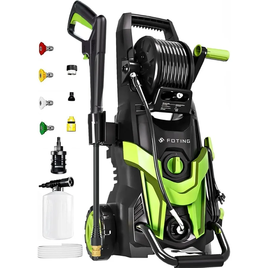 2025 New High-Pressure Power Washer 4500PSI with 4 Quick Connect Nozzles Inlet Hose and Filter Foam Cannon Ideal for Car Washin
2025 New High-Pressure Power Washer 4500PSI with 4 Quick Connect Nozzles Inlet Hose and Filter Foam Cannon Ideal for Car Washin