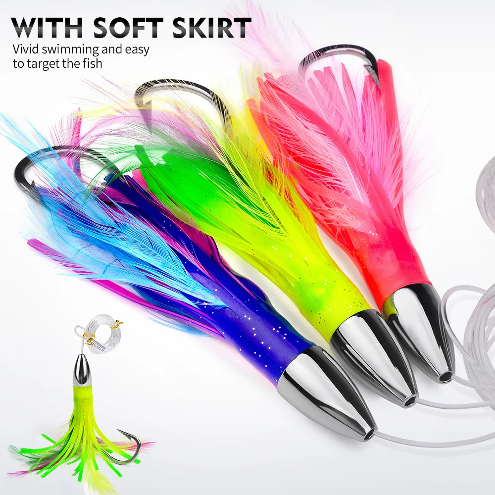 1pcs Luya Swimbait Resin Head Octopus Soft Skirt Lure Deep Sea Boat Fishing Big Game Trolling Bait for Tuna Wahoo Fast Sinking
1pcs Luya Swimbait Resin Head Octopus Soft Skirt Lure Deep Sea Boat Fishing Big Game Trolling Bait for Tuna Wahoo Fast Sinking