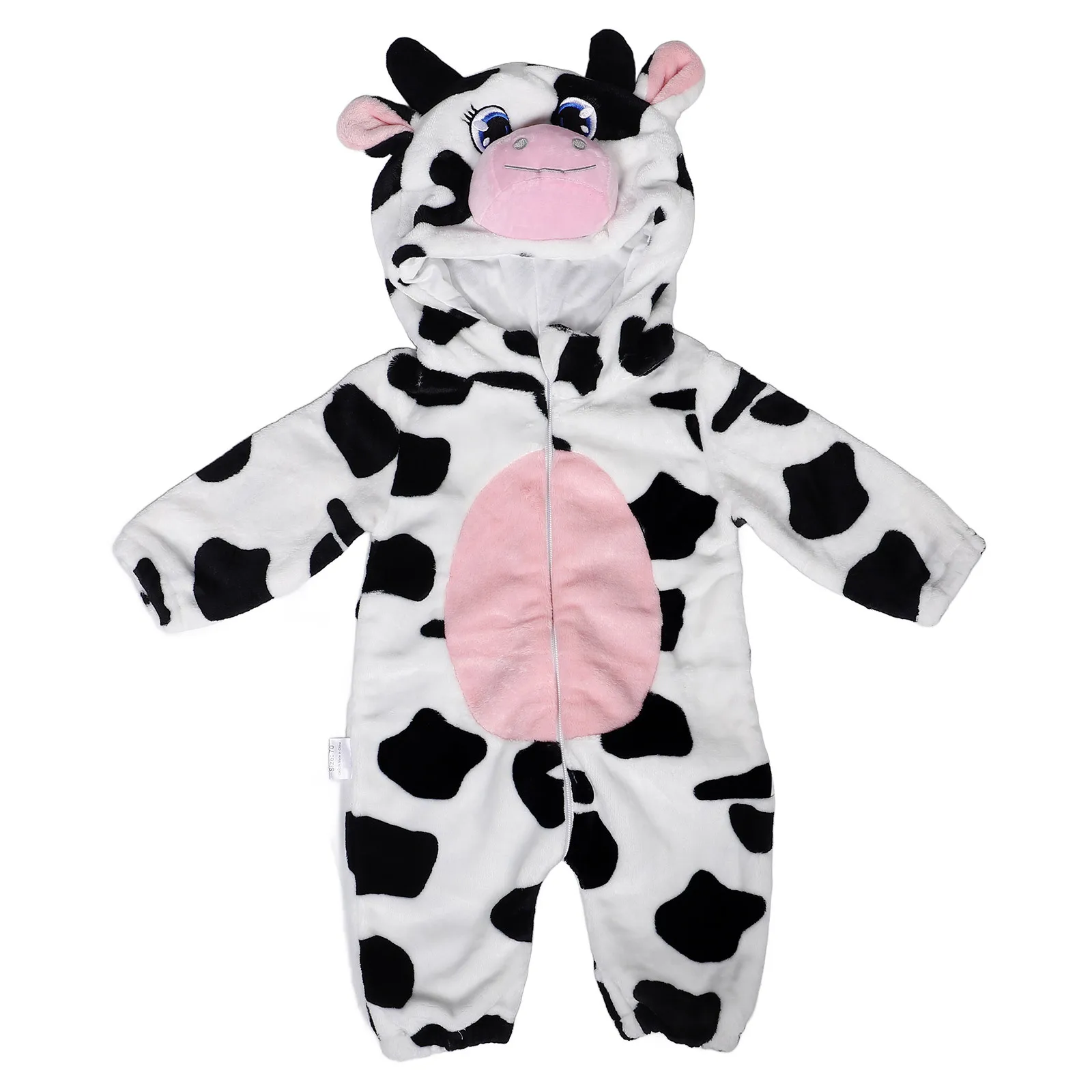 Cute Cow Dress Up Costume Baby Flannel Soft Comfortable Halloween Kids Animal Outfit Durable Resistant Pilling Fading
Cute Cow Dress Up Costume Baby Flannel Soft Comfortable Halloween Kids Animal Outfit Durable Resistant Pilling Fading