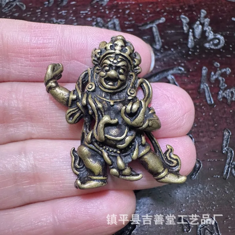 Tibetan Style Iron Buddha Six-Armed Mahakala Black God Pendant Lima Copper Buddha Hanging Ornament
Tibetan Style Iron Buddha Six-Armed Mahakala Black God Pendant Lima Copper Buddha Hanging Ornament