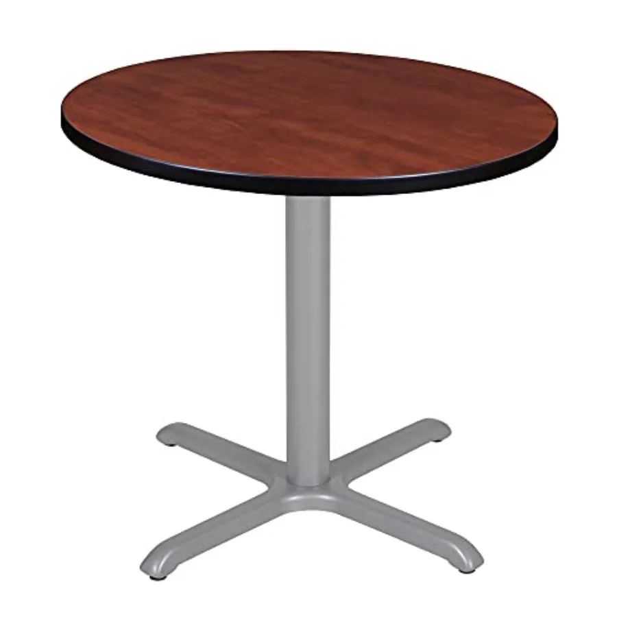 Via Round X-Base Table 30 Cherry/Grey Living Room Furniture Solid Wood Cherry Finish with Grey Base Modern Design Durable Const
Via Round X-Base Table 30 Cherry/Grey Living Room Furniture Solid Wood Cherry Finish with Grey Base Modern Design Durable Const