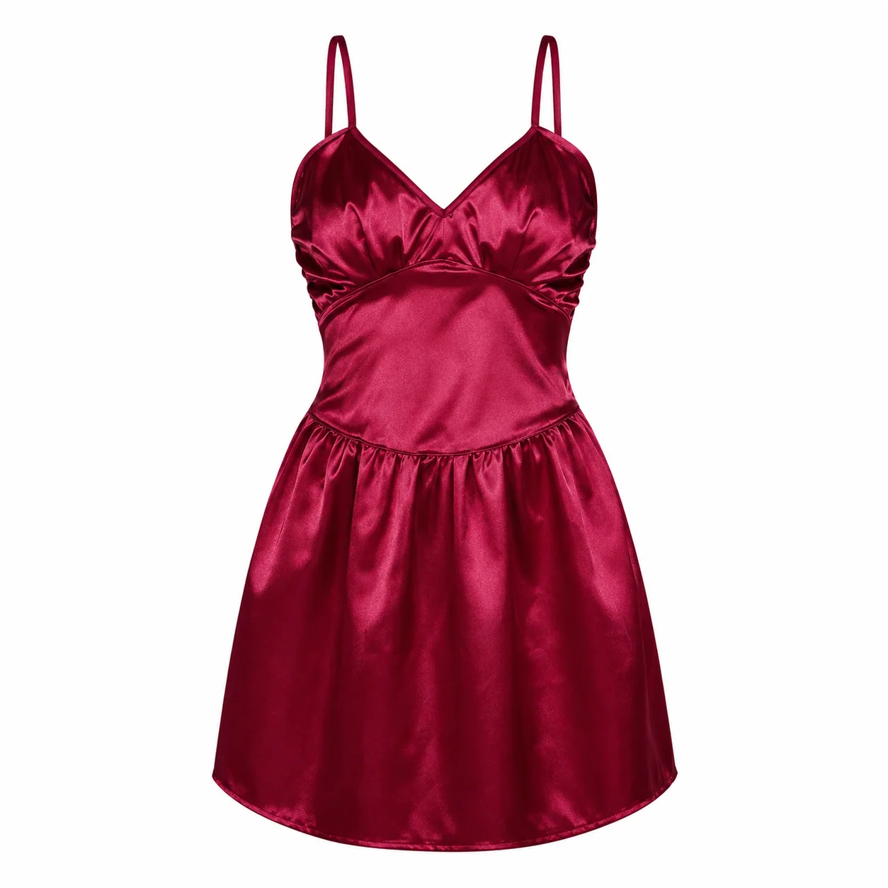 Wine Red Satin Nightgown for Women, Backless Slip Chemise Dress for Bridal Date Night
Wine Red Satin Nightgown for Women, Backless Slip Chemise Dress for Bridal Date Night