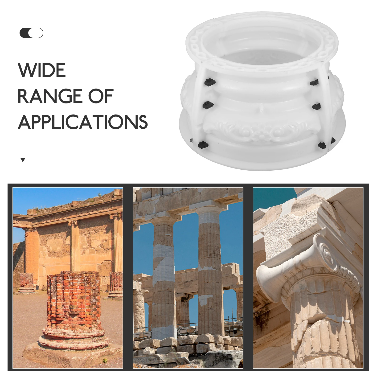 Roman Column Base Mold Concrete Cement Form Diy Plastic Stigma Footing Reusable Construction Molding Tool Structural Support
Roman Column Base Mold Concrete Cement Form Diy Plastic Stigma Footing Reusable Construction Molding Tool Structural Support