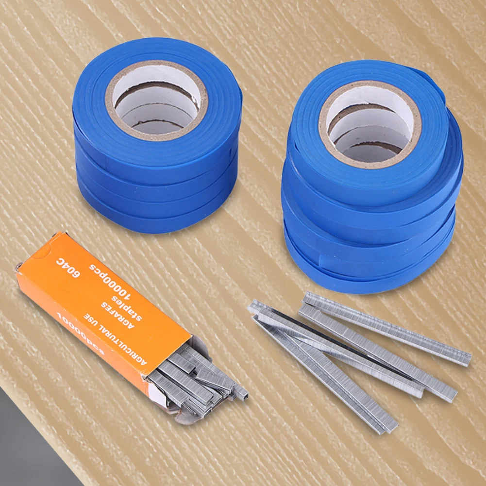 12/20pcs Plant Branch Tie Tape with 1 Box Staple Tying Binding Tie Tape Plant Tying Machine Tape Tool for Vegetable Fruits
12/20pcs Plant Branch Tie Tape with 1 Box Staple Tying Binding Tie Tape Plant Tying Machine Tape Tool for Vegetable Fruits
