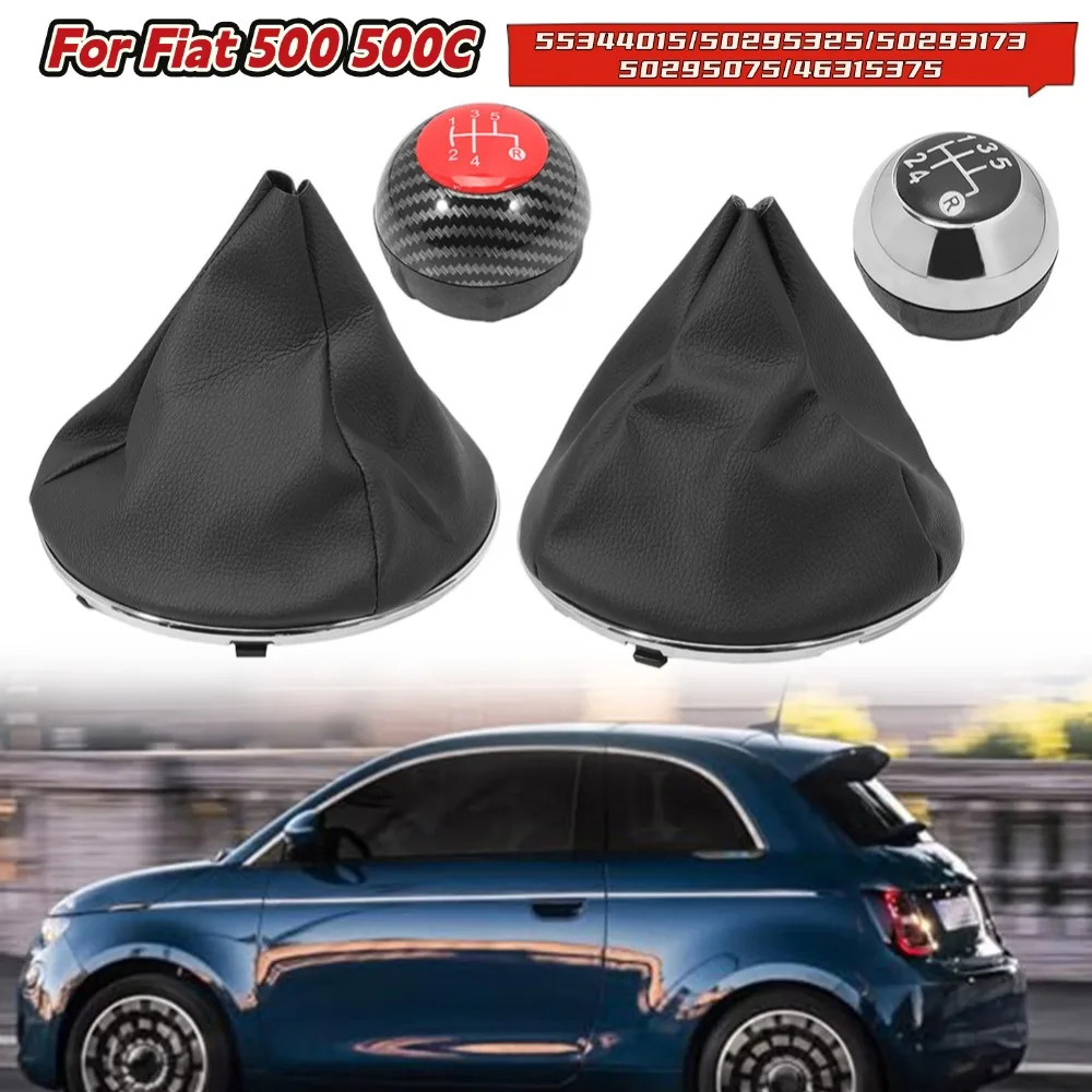 For Fiat 500 500c Car \Gear \Shift \Knob With Dust Cover 55344016 50295325 50293173 Replacement Car Interior Accessories
For Fiat 500 500c Car \Gear \Shift \Knob With Dust Cover 55344016 50295325 50293173 Replacement Car Interior Accessories