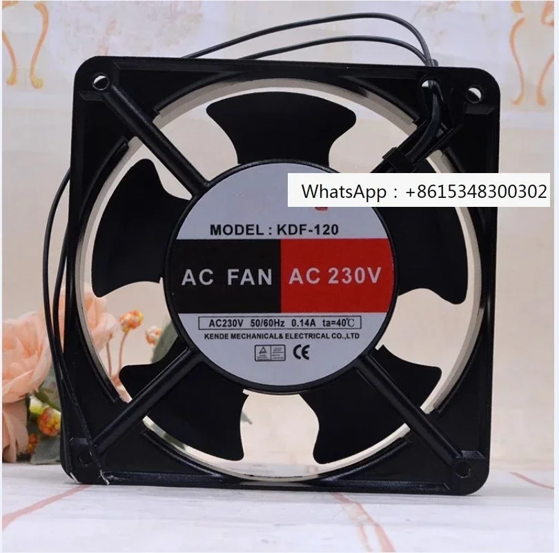 Original brand new KENDE KDF-120 12038 220V 0.14A 12cm axial flow metal cooling fan
Original brand new KENDE KDF-120 12038 220V 0.14A 12cm axial flow metal cooling fan