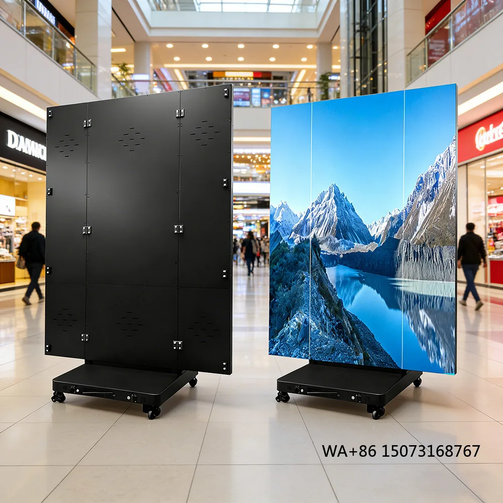 Premium Quality Movable 640*1920 /1280*1920 Tri- Fold Poster LED Display Screen for Shopping Mall and Advertising
Premium Quality Movable 640*1920 /1280*1920 Tri- Fold Poster LED Display Screen for Shopping Mall and Advertising