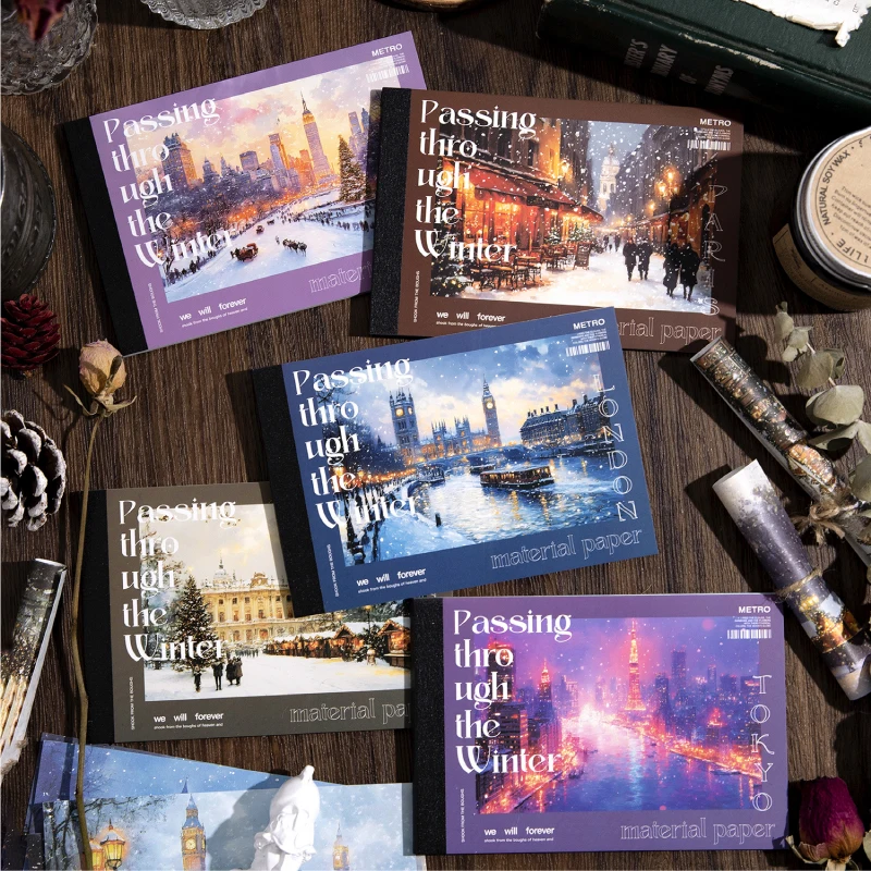 Journal GO 30sheets Winter Theme Material Paper for Collage Junk Journal Scrapbooking diy Winter City decor Background Paper
Journal GO 30sheets Winter Theme Material Paper for Collage Junk Journal Scrapbooking diy Winter City decor Background Paper